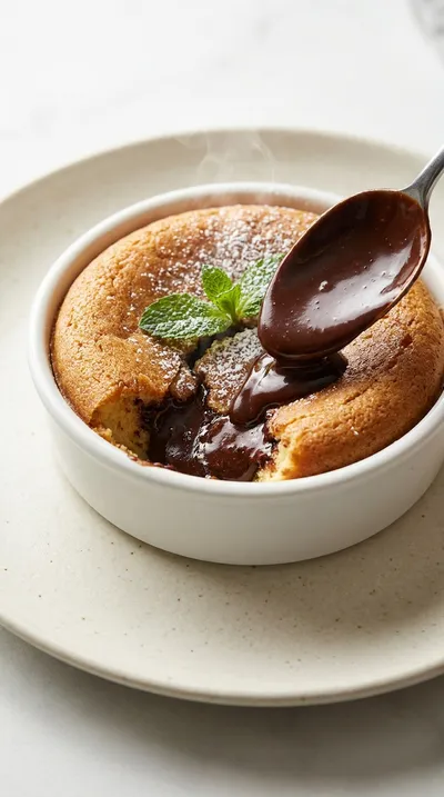 Cottage Cheese Lava Cake With Chocolate Protein