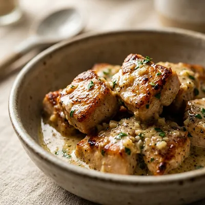 Creamy Garlic Chicken Rice Bowls - ingredients preparation