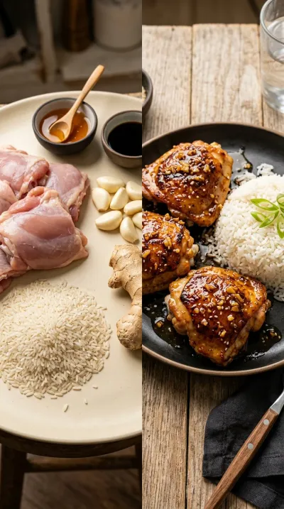 Honey Garlic Chicken Thighs – Quick & Easy Dinner - ready to serve