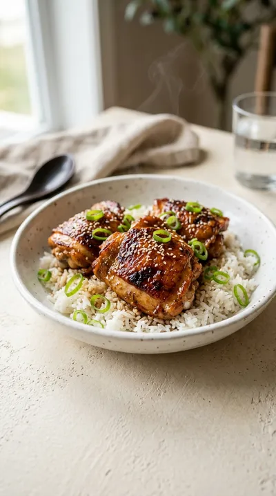 Baked Honey Soy Chicken Thighs