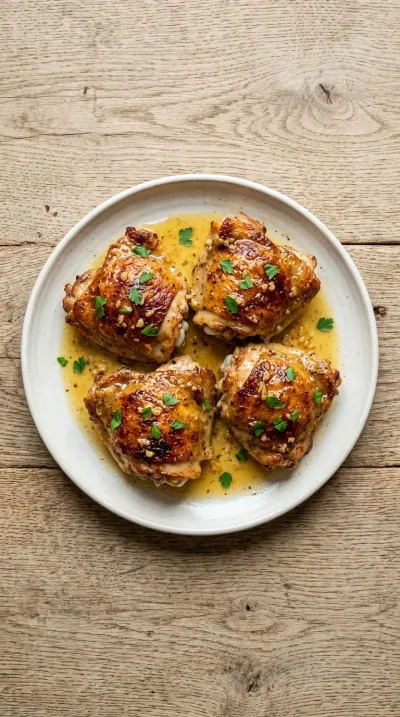 Oven Baked Chicken Thighs – Simple & Delicious - cooking process