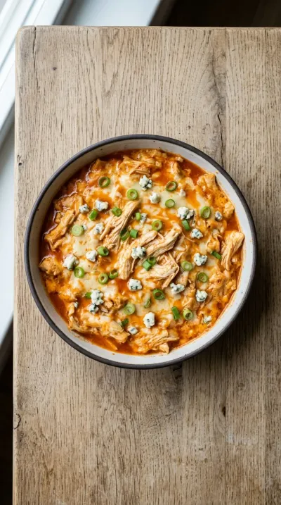 Crockpot Buffalo Chicken Dip Recipe - cooking process