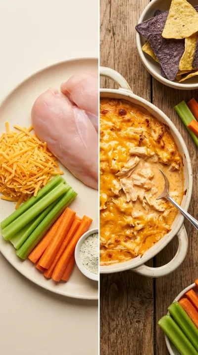 Crockpot Buffalo Chicken Dip – 5‑Ingredient Easy Recipe - ready to serve