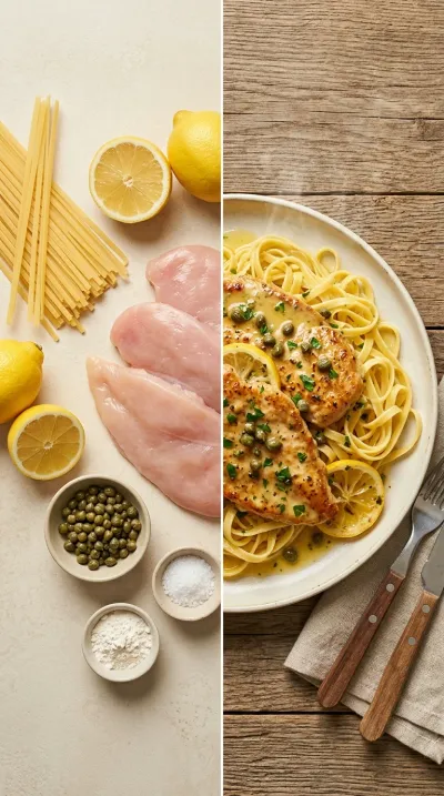 Lemon Butter Chicken Piccata – Quick 25‑Minute Meal - ready to serve