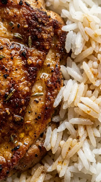 Chicken Thighs and Rice – Quick & Easy Dinner - ingredients preparation