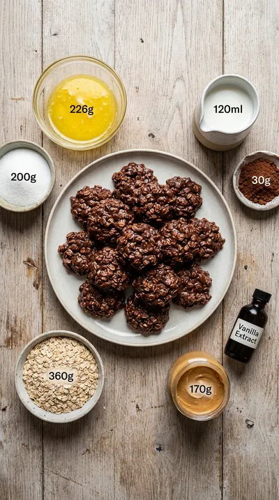 Classic No-Bake Cookies – Quick, Chocolatey & Addictive - cooking process
