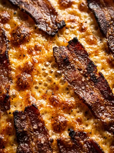 Baked Chicken Breast with Cream Cheese & Turkey Bacon - cooking process