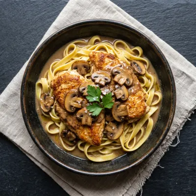 Super Easy Chicken Marsala - ingredients preparation
