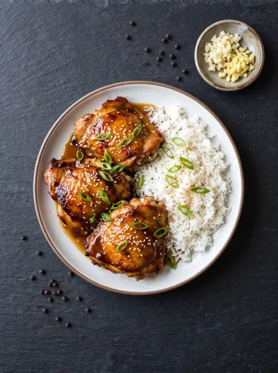 Honey Garlic Chicken Thighs – Quick & Easy Dinner - ingredients preparation