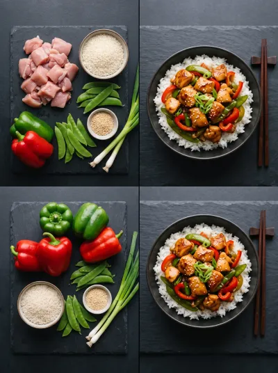 Sweet and Savory Chicken – Easy Weeknight Recipe - ready to serve
