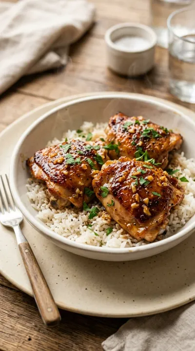 Honey Garlic Chicken Thighs – Quick & Easy Dinner