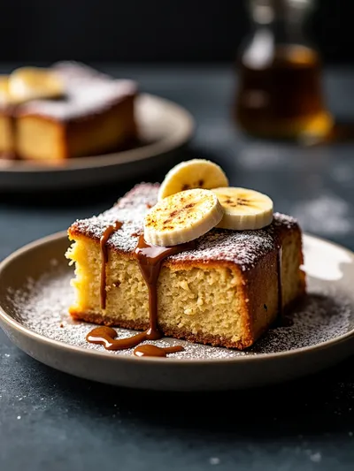 Banana Coffee Cake – Moist & Easy - ready to serve
