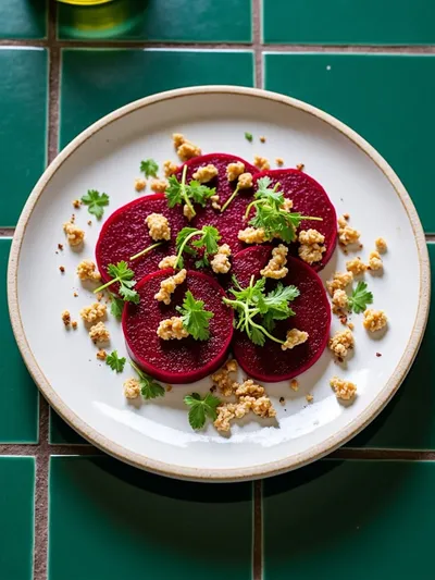 Beetroot Feta Walnut Salad - cooking process
