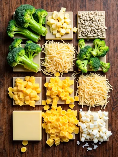 Broccoli Cheese Pasta – Quick & Easy Dinner - ingredients preparation