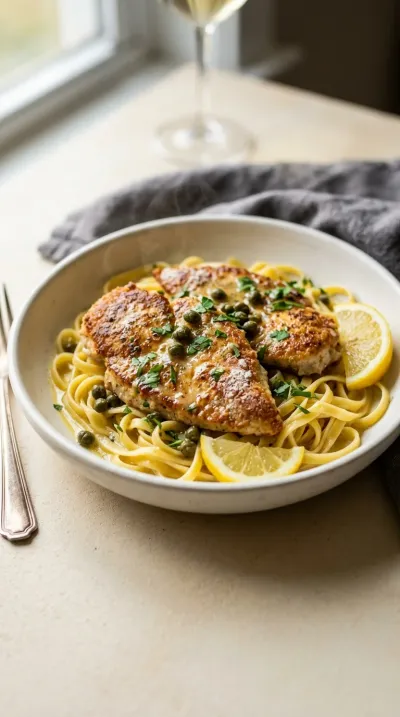 Lemon Butter Chicken Piccata – Quick 25‑Minute Meal