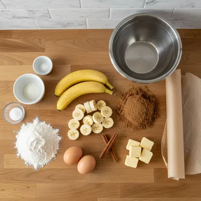 Cinnamon Roll Banana Bread - cooking process
