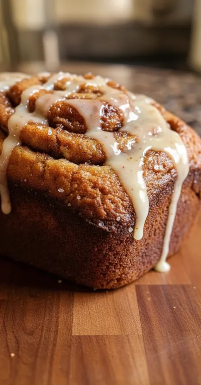 Cinnamon Roll Banana Bread
