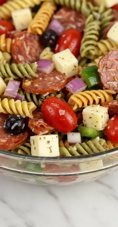 Classic Pasta Salad for a Crowd