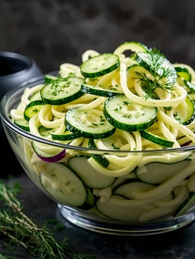 Creamy German Cucumber Salad – Quick & Easy Snack