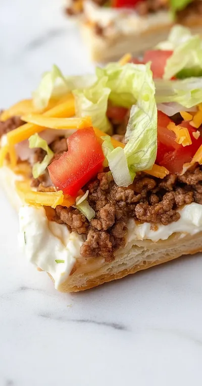Crescent Roll Taco Pizza