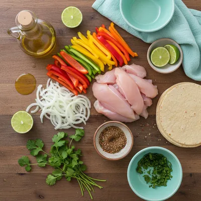 Easy Crockpot Chicken Fajitas - cooking process