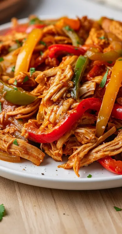 Easy Crockpot Chicken Fajitas
