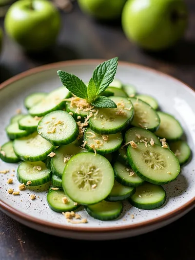 Cucumber Apple Salad - cooking process