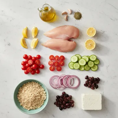 Greek Chicken Bowls – Quick Meal Prep Delight - cooking process