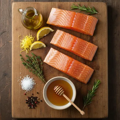 Honey Baked Salmon – Easy & Delicious - cooking process