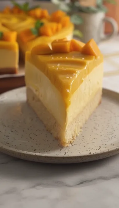 Mango Mousse Cake – Light, Fluffy Dessert