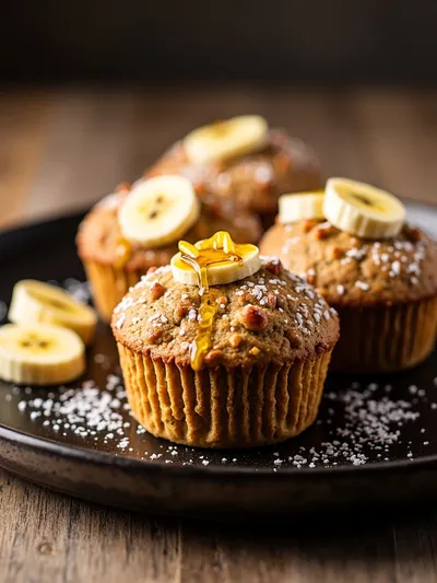 Moist Banana Bread Muffins – Easy Snack Recipe - ready to serve