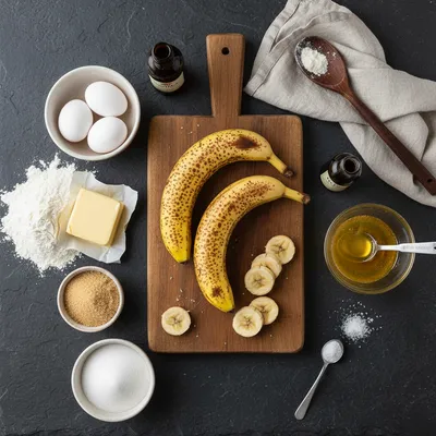 Old Fashioned Banana Bread - cooking process