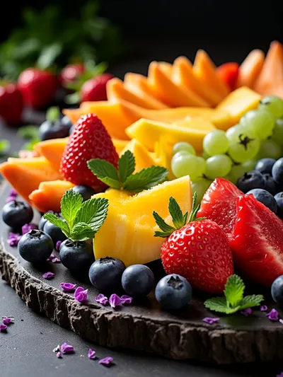 Rainbow Fruit Board – Fresh Party Snack - ready to serve