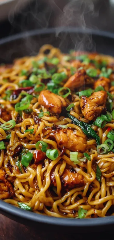 Sticky Garlic Chicken Noodles – High-Protein Quick Dinner