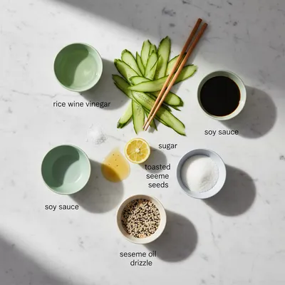 Sunomono – Japanese Cucumber Salad - cooking process