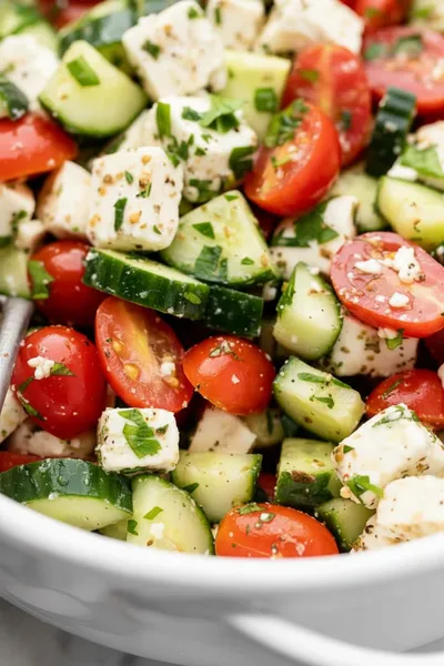 Tomato Cucumber Feta Salad